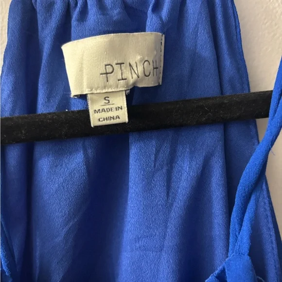 PINCH Blue Ruffled Halter Dress - Picture 2 of 3